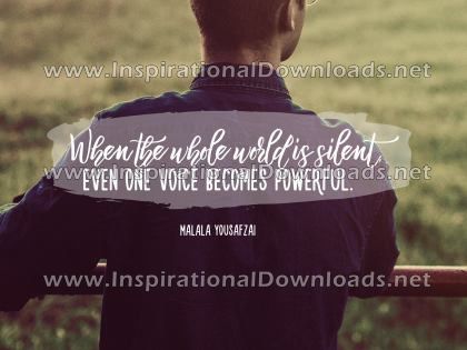 One Voice by Malala Yousafzai (Inspirational Downloads)