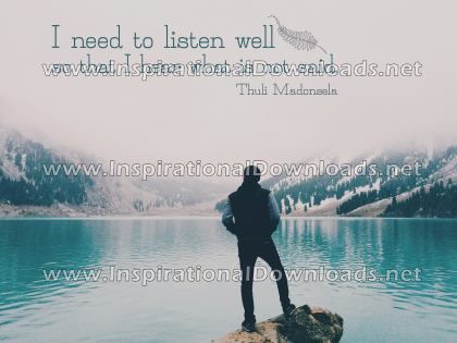 Listen Well by Thuli Madonsela (Inspirational Downloads)