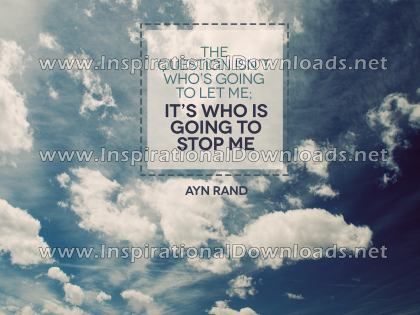 Who Is Going TO Stop Me by Ayn Rand (Inspirational Downloads)