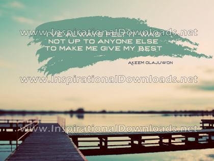 Give My Best by Akeem Olajuwon (Inspirational Downloads)