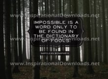 The Word Impossible by Napoleon Bonaparte (Inspirational Downloads)
