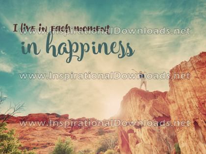 Live In Happiness by Positive Affirmations (Inspirational Downloads)