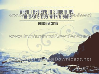 Believe in Something by Melissa McCarthy (Inspirational Downloads)