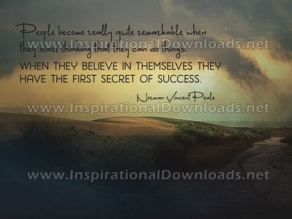 First Secret Of Success by Norman Vincent Peale (Inspirational Downloads)
