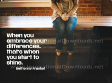 Embrace Your Differences by Bethenny Frankel (Inspirational Downloads)