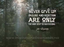 Inspirational Quote: First Step To Succeeding by Jim Valvano (Inspirational Downloads)
