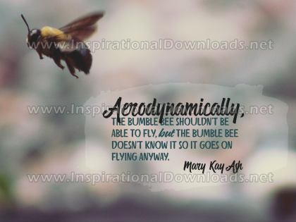 Goes On Flying Anyway by Mary Kay Ash (Inspirational Downloads)