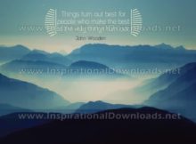 The Way Things Turn Out by John Wooden (Inspirational Downloads)