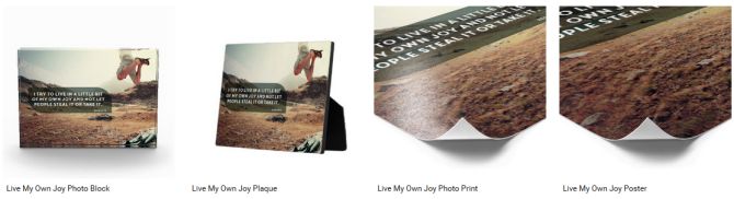Inspirational Downloads Customized Products: Live My Own Joy
