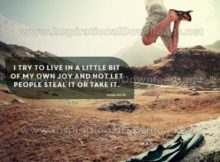 Inspirational Quote: Live My Own Joy by Hoda Kotb (Inspirational Downloads)