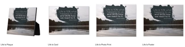 Inspirational Downloads Customized Products: Life Is