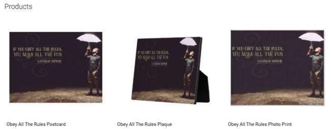 Inspirational Downloads Customized Products: Obey All The Rules