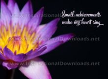 Small Achievements by Positive Affirmations (Inspirational Graphic Quote by Inspirational Downloads)