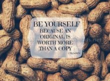BE YOURSELF by Unknown (Inspirational Graphic Quote by Inspirational Downloads)