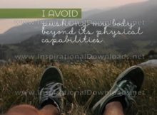 Pushing My Body by Positive Affirmations (Inspirational Graphic Quote by Inspirational Downloads)