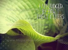 How I Treat Others by Positive Affirmations (Inspirational Graphic Quote by Inspirational Downloads)