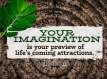 Imagination by Albert Einstein (Inspirational Graphic Quote by Inspirational Downloads)