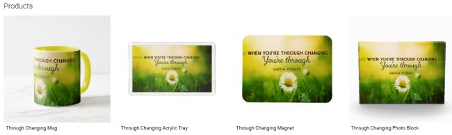 Through Changing (Inspirational Downloads Customized Products)