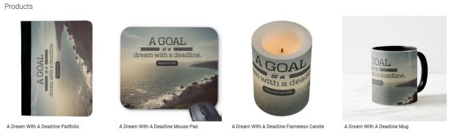 A Dream With A Deadline Inspirational Downloads Customized Products