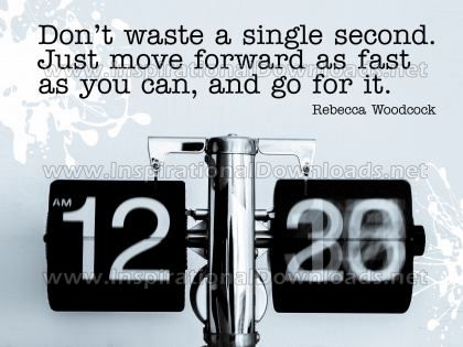 Move Forward As Fast by Rebecca Woodcock Inspirational Graphic Quote