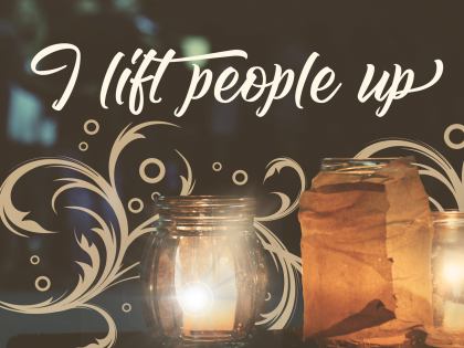 Lift People Up by Inspiring Thoughts Inspirational Quote Graphic