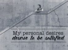 Personal Desires by Inspiring Thoughts Inspirational Quote Graphic
