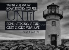 Know How Strong You Are Inspirational Quote Graphic by Cayla Mills