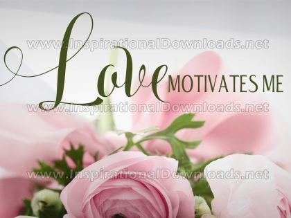 Love Motivates Me Inspirational Quote Graphic by Inspiring Thoughts
