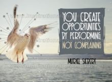 Create Opportunities Inspirational Quote Graphic by Muriel Siebert