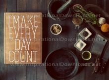Make Everyday Count Inspirational Quote Graphic