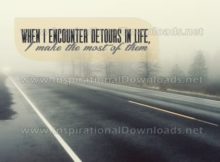 Detours In Life Inspirational Quote Graphic by Inspiring Thoughts