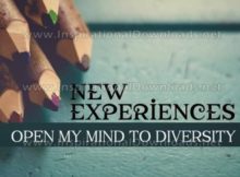 New Experiences Inspirational Quote Graphic by Inspiring Thoughts