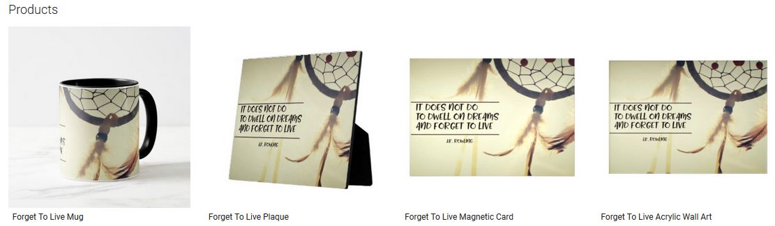 Forget To Live Inspirational Quote Graphic Customized Products