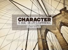 Built On Life's Experience Inspirational Quote Graphic