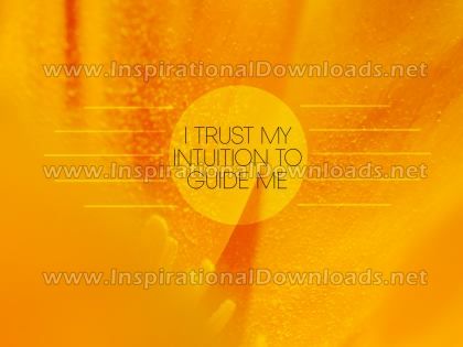 I Trust My Intuition Inspirational Quote Graphic