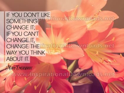 The Way You Think Inspirational Quote Graphic