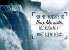 For My Thoughts To Flow Inspirational Quote Graphic