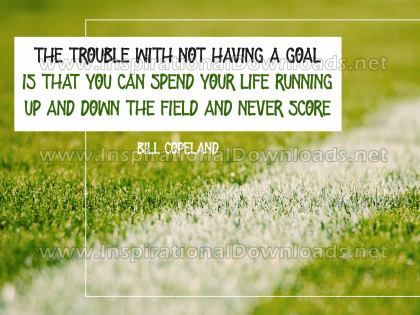 Having A Goal Inspirational Quote Graphic