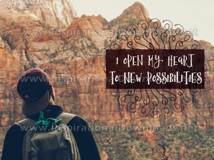 New Possibilities Inspirational Quote Graphic