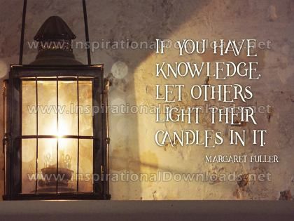 If You Have Knowledge Inspirational Quote Graphic