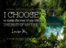 The Best Of My Life Inspirational Quote Graphic