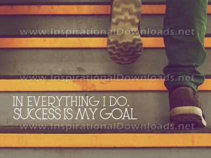 Success Is My Goal Inspirational Quote Graphic