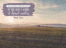 Mind Over Matter Inspirational Quote Graphic