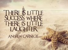 Little Success by Andrew Carnegie Inspirational Quote Graphic