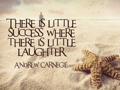 Little Success by Andrew Carnegie Inspirational Graphic Quote Poster