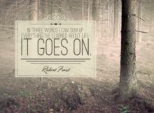 Learned About Life by Robert Frost Inspirational Graphic Poster