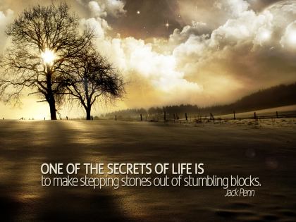 Secrets of Life by Jack Penn Inspirational Graphic Quote Poster