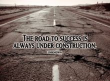 Road To Success by Unknown Author Inspirational Quote Graphic
