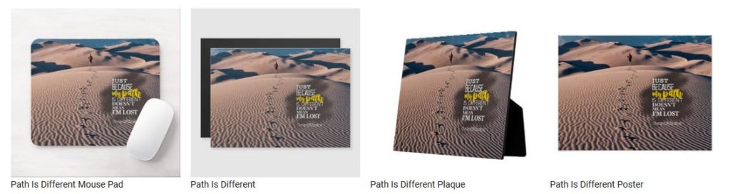 Path Is Different by Gerard Abrams Customized Inspirational Products