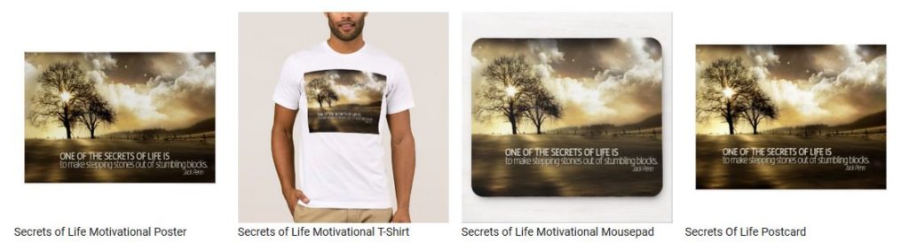 Secrets of Life by Jack Penn Customized Inspirational Products